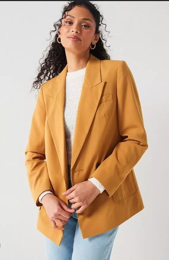 V By Very Gold Blazer Brand New Size 10 RRP £49.99 - view 1 of 3