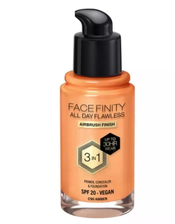 Max Factor Facefinity All Day Flawless 3in1 Foundation SPF 20, 30ml C90 AMBER - view 1 of 4