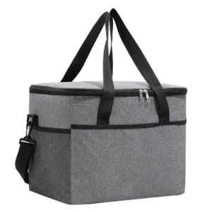Grey Insulated Lunch Bag Picnic bag Thermal Shopping