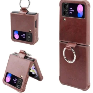 Samsung Galaxy Flip 4 Case Brown Leather  UK Delivery