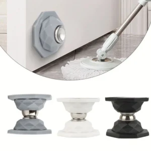 Premium Silicone Magnetic Door Stopper for Anti Collision Grey Doorstop